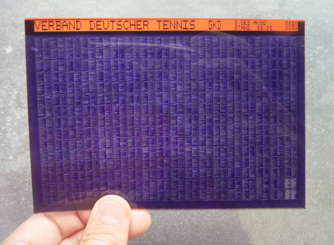 microfiche record