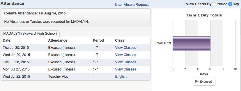 Attendance View