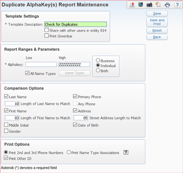 Duplicate Alphakeys