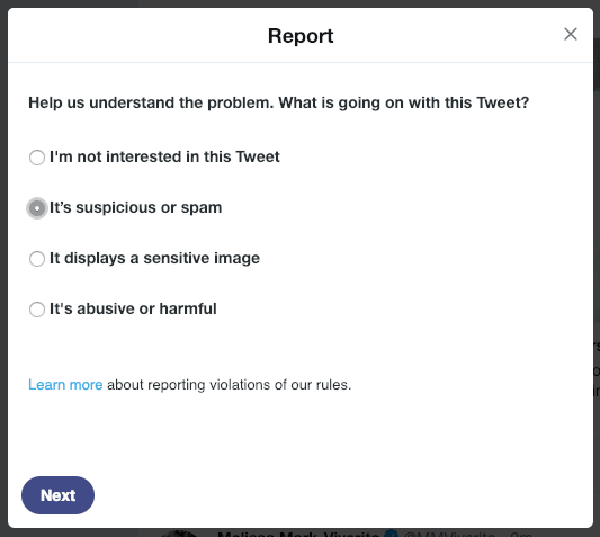 Twitter report