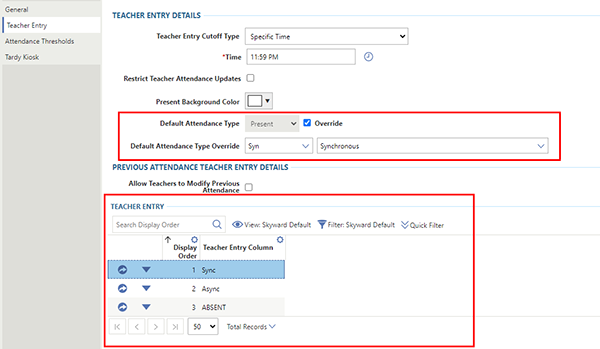 Attendance Setup2