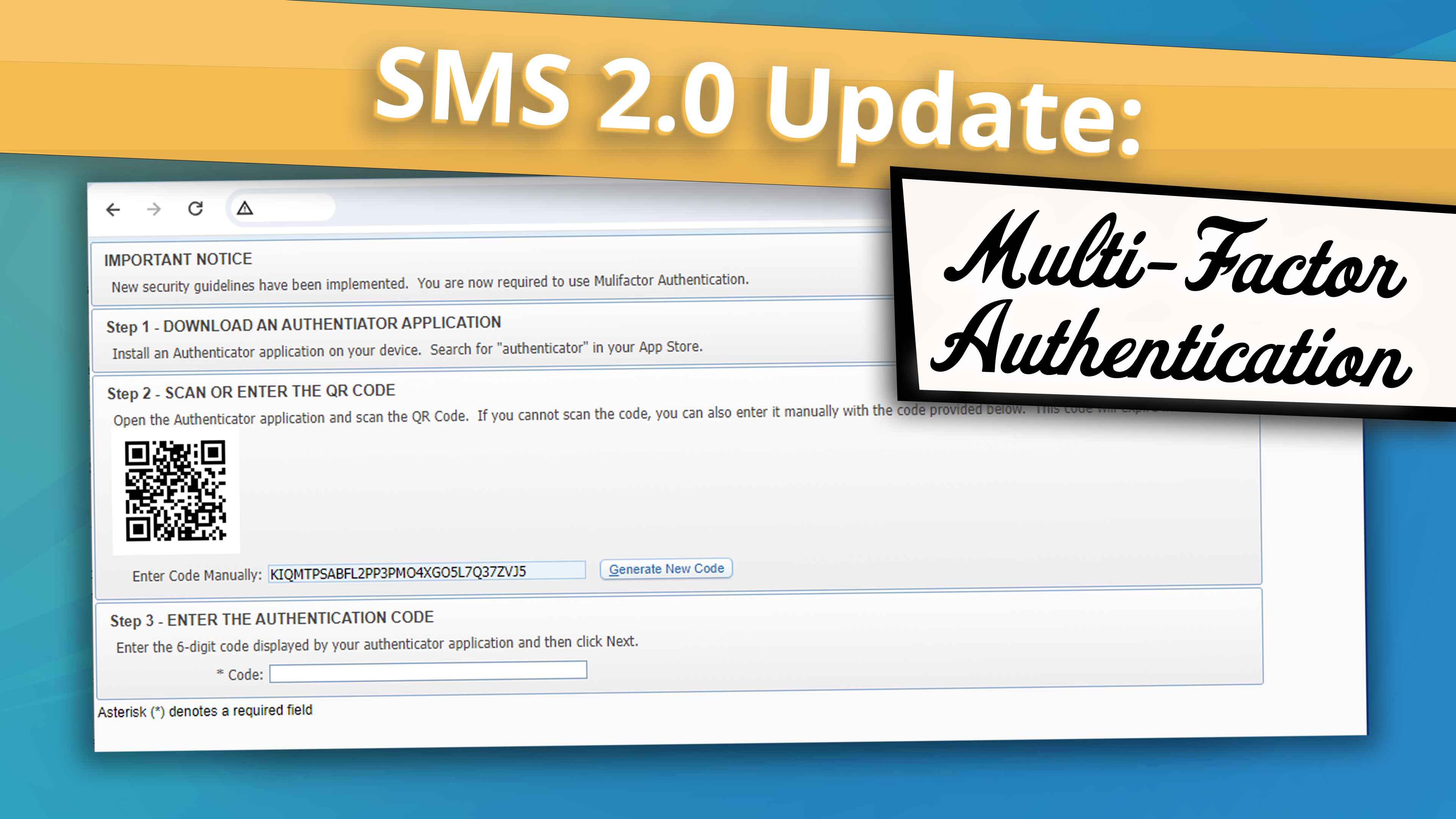 SMS 2.0 Update: Native Multi-Factor Authentication is Here!  