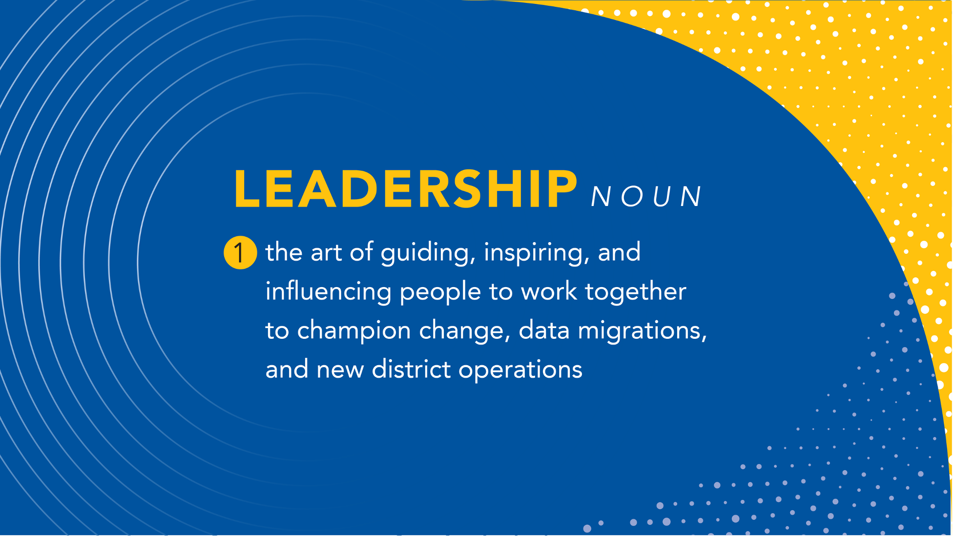 Leadership definition graphic for sponsors