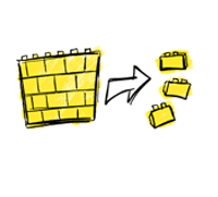 brick wall to bricks