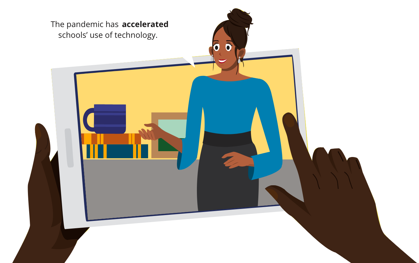 The pandemic has accelerated schools use of technology