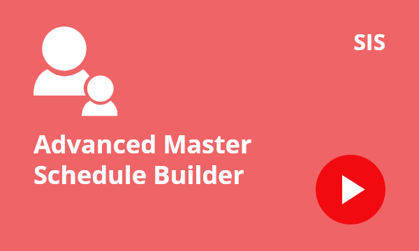 Advanced Master Schedule Builder