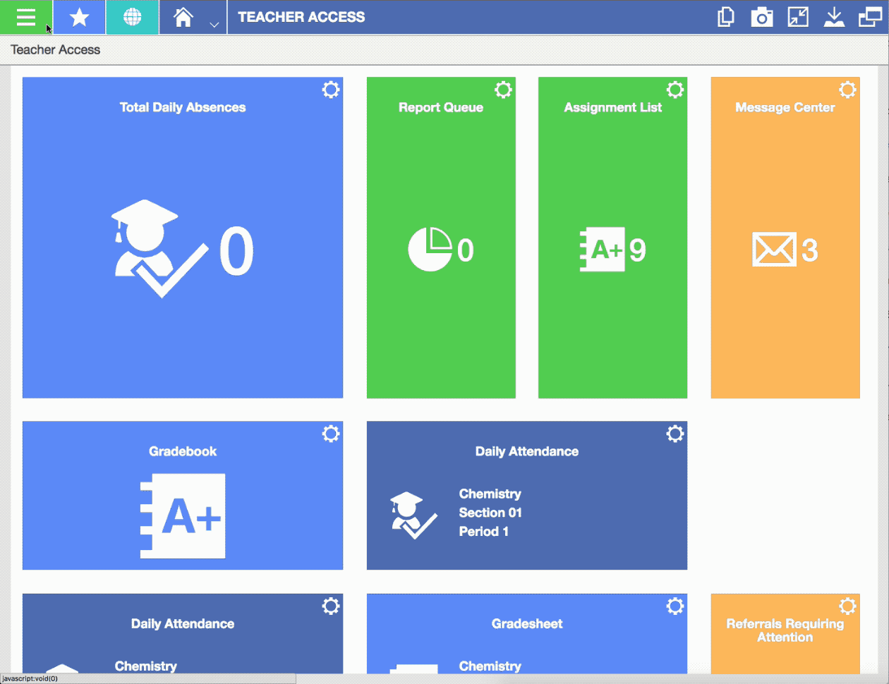 Behavior Tracking screen shot