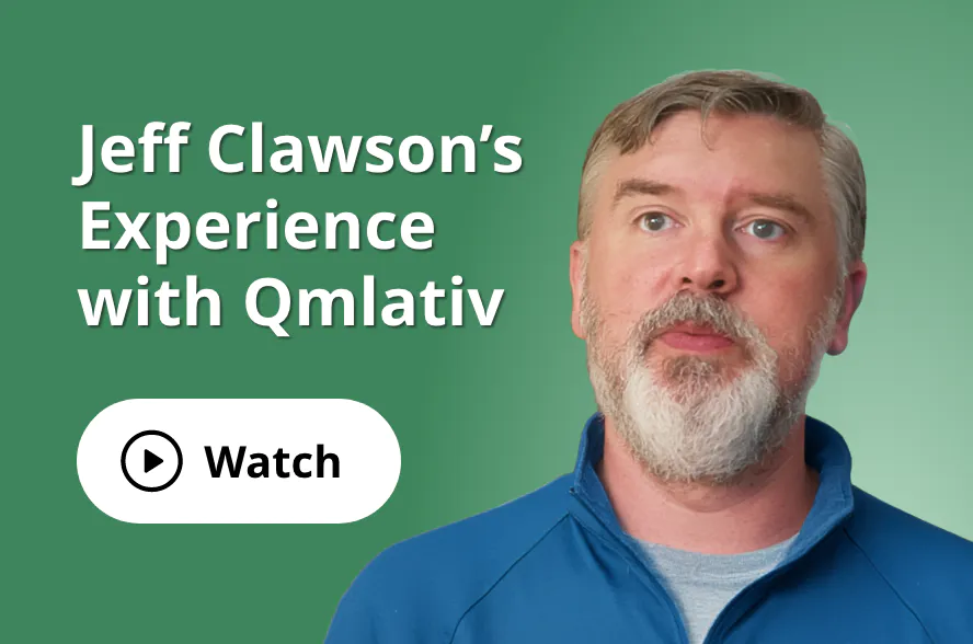 Jeff Clawson’s Experience with Qmlativ